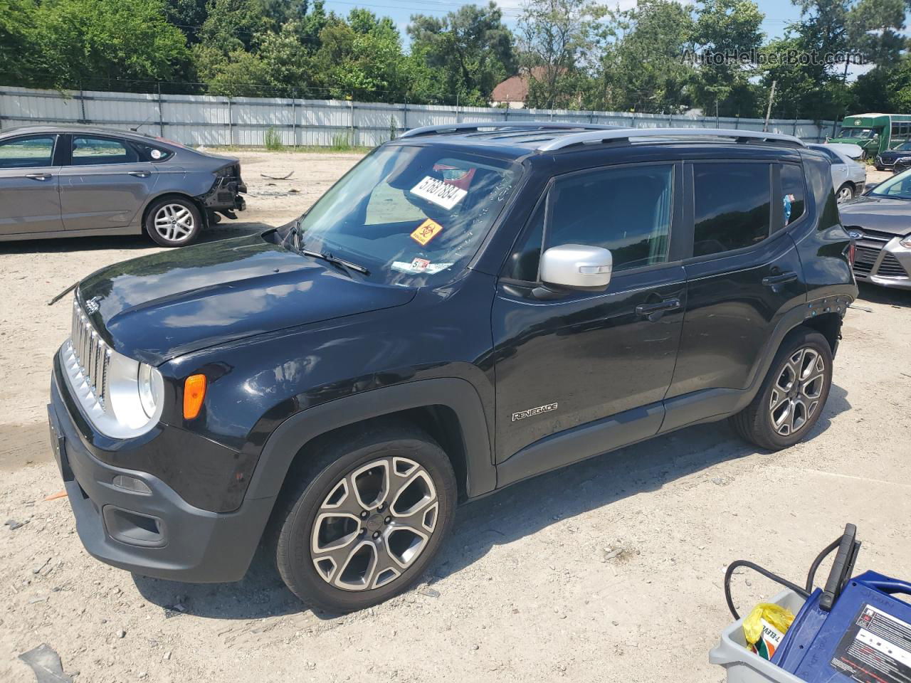 2017 Jeep Renegade Limited Black vin: ZACCJADB2HPE79443