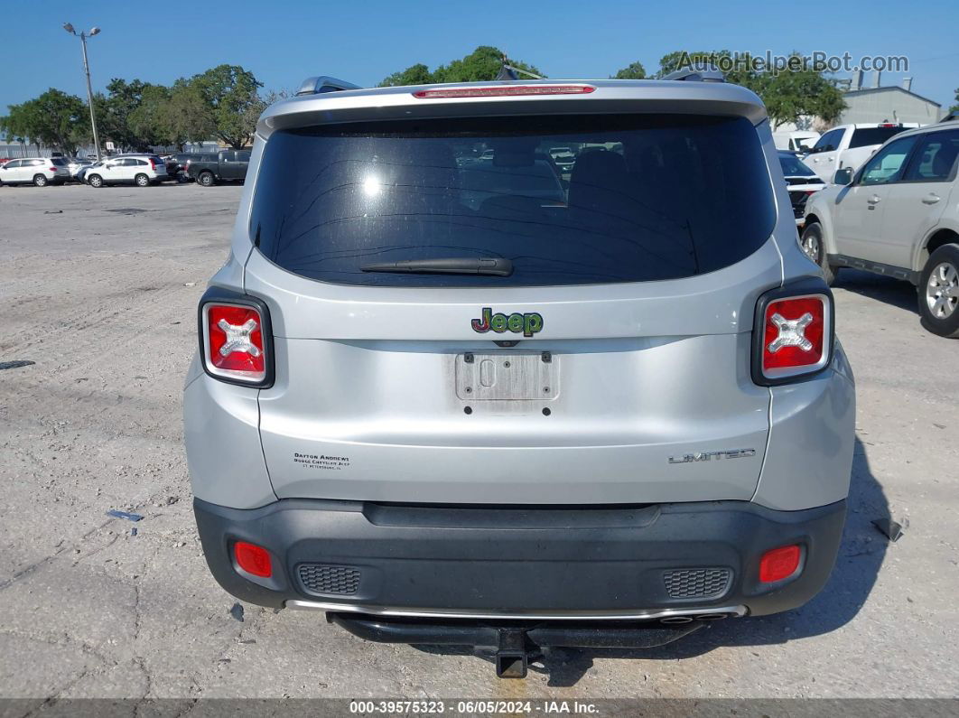 2017 Jeep Renegade Limited Fwd Silver vin: ZACCJADB2HPF94088