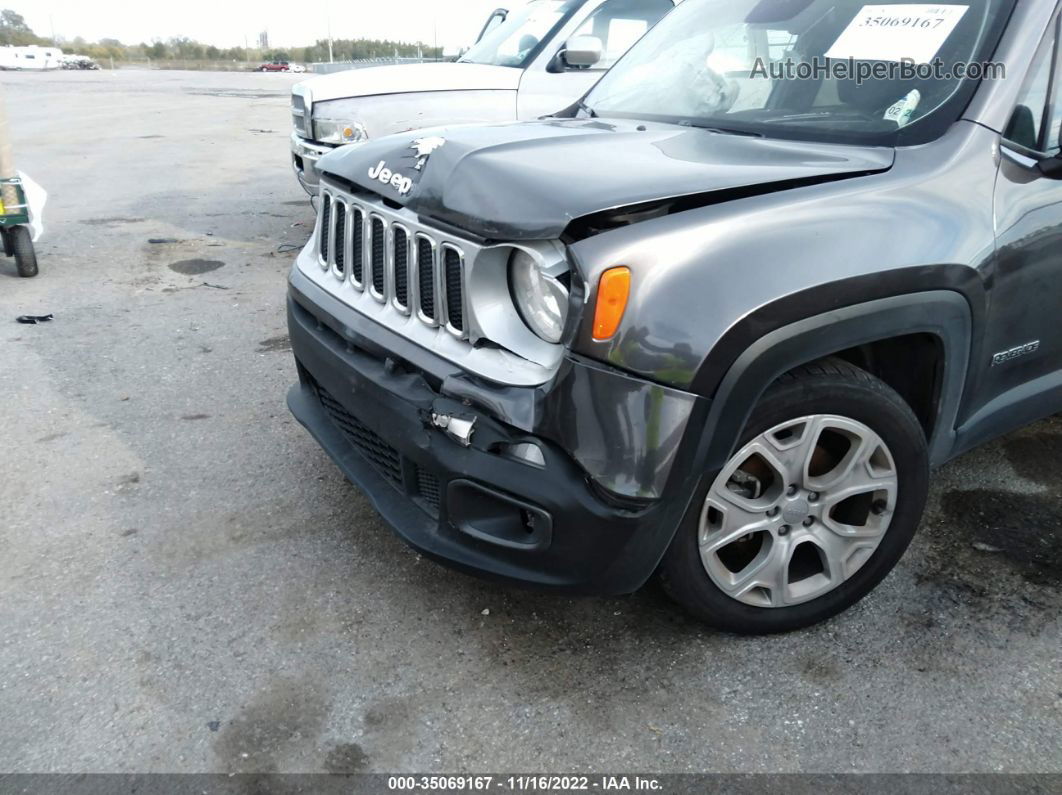 2017 Jeep Renegade Limited Gray vin: ZACCJADB5HPG21834