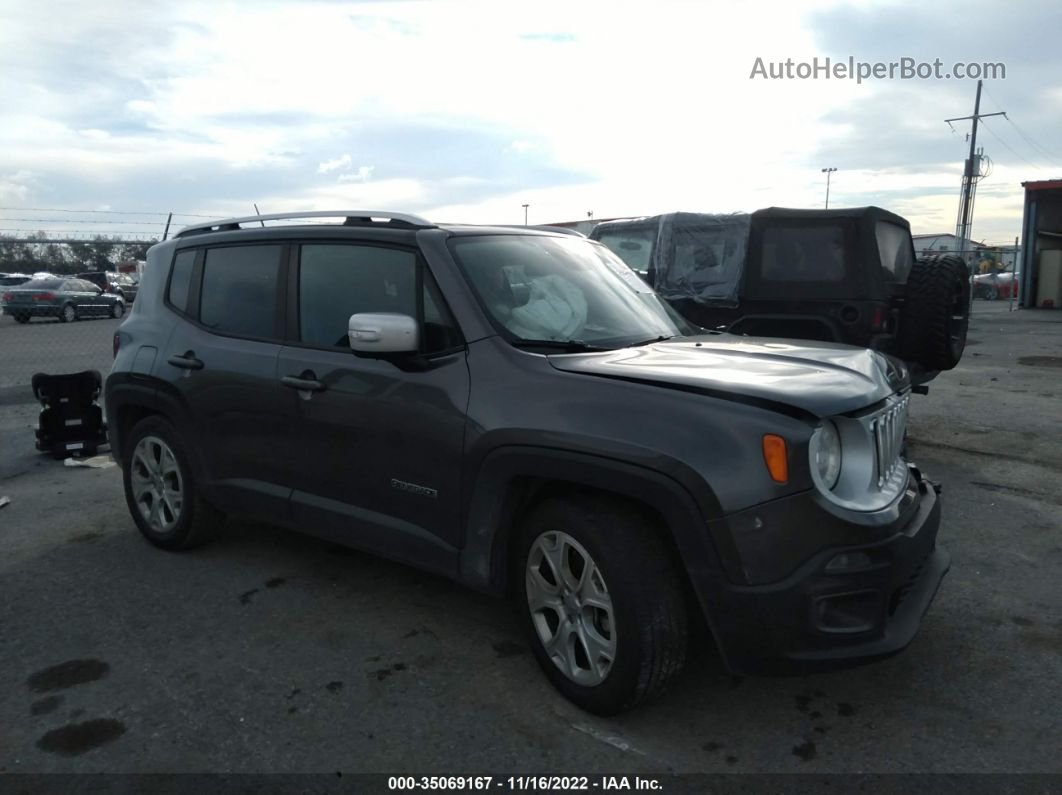 2017 Jeep Renegade Limited Gray vin: ZACCJADB5HPG21834