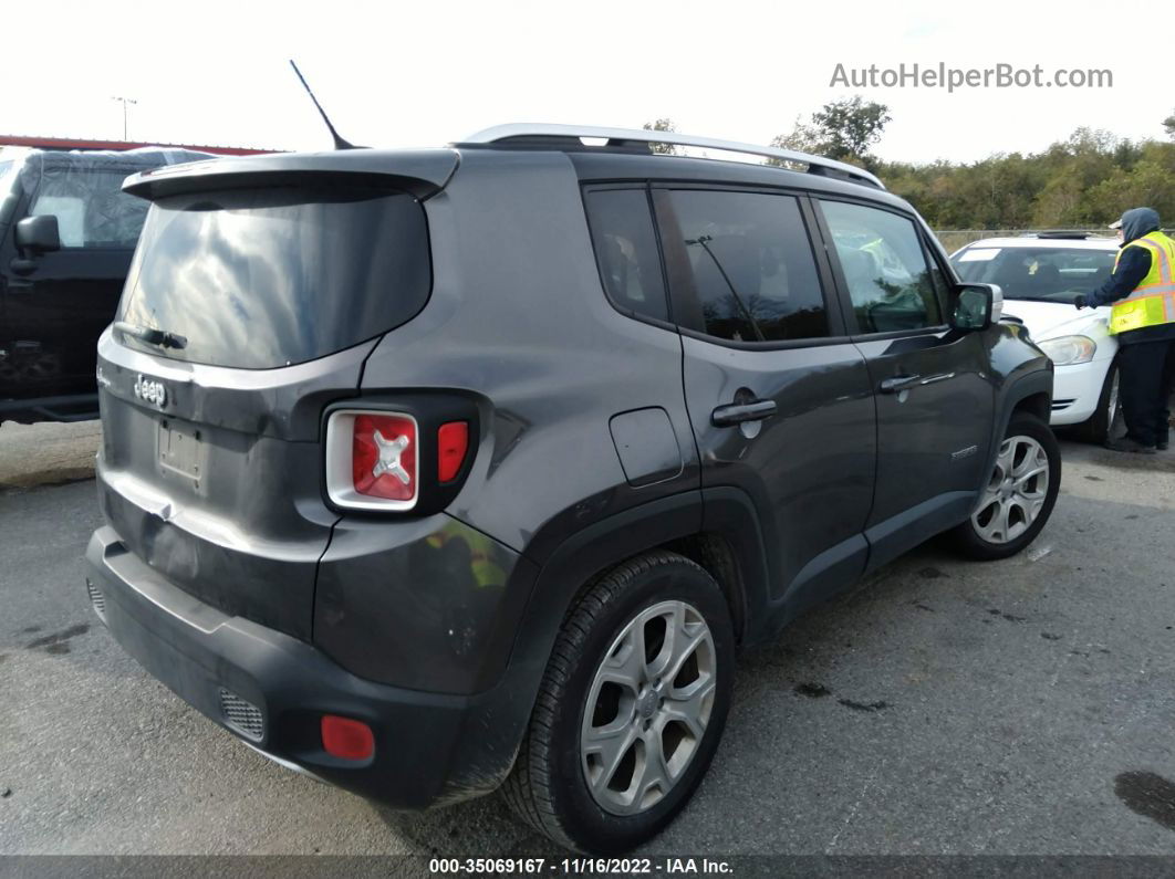 2017 Jeep Renegade Limited Gray vin: ZACCJADB5HPG21834