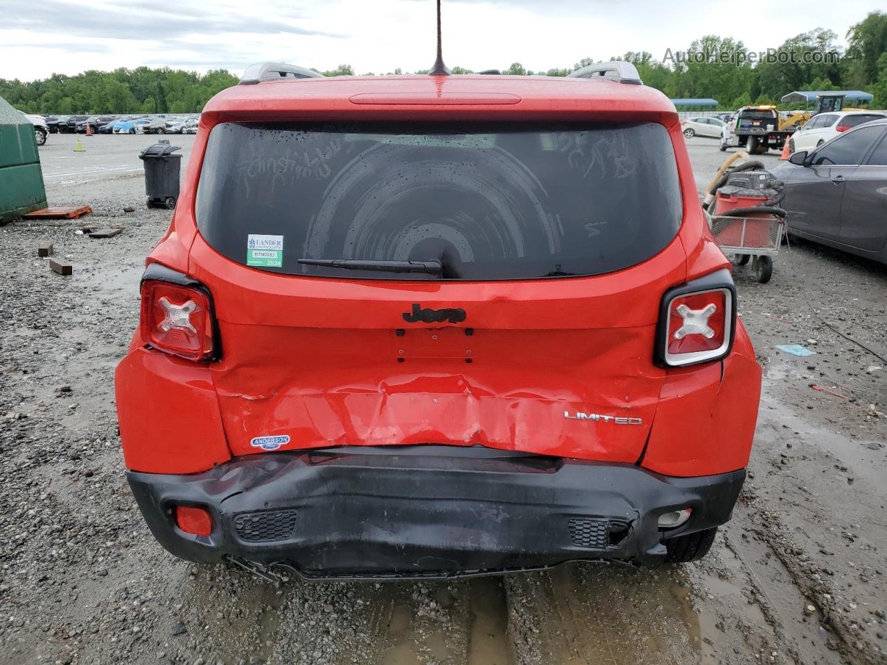 2017 Jeep Renegade Limited Red vin: ZACCJADB6HPE40063