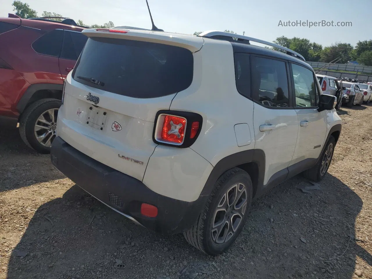 2017 Jeep Renegade Limited Белый vin: ZACCJADB6HPG40683