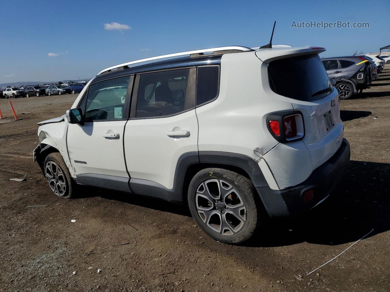 2018 Jeep Renegade Limited White vin: ZACCJADB7JPH79209