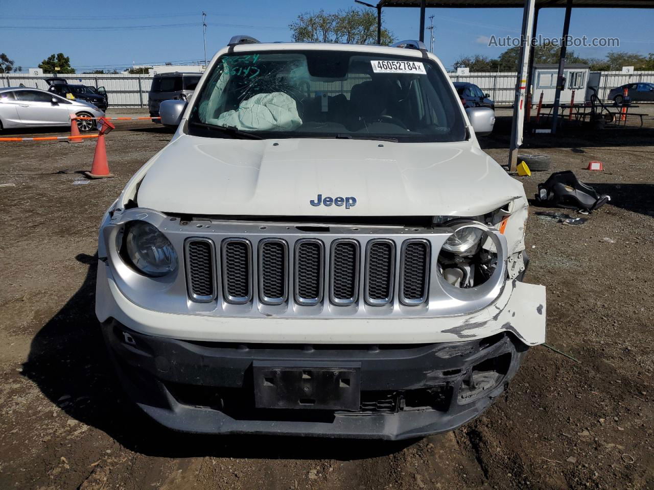 2018 Jeep Renegade Limited White vin: ZACCJADB7JPH79209