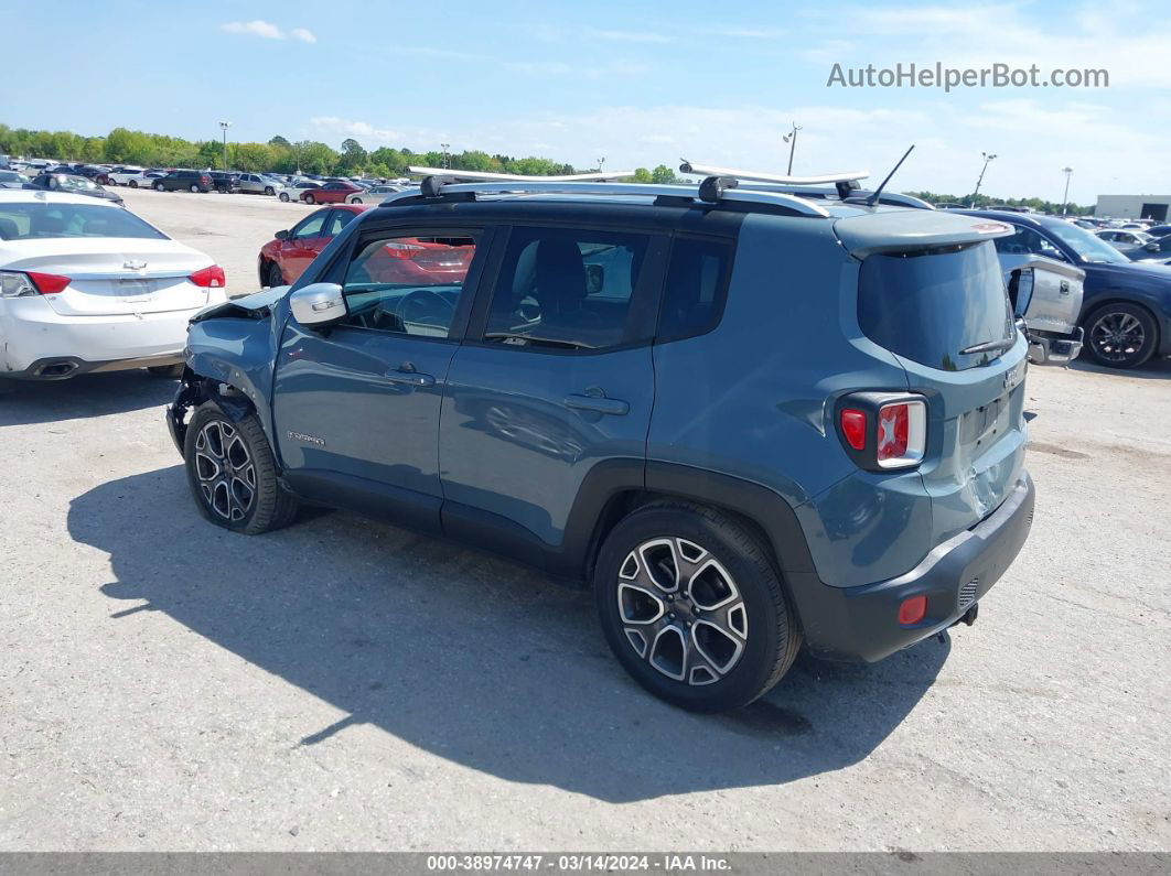 2017 Jeep Renegade Limited Fwd Синий vin: ZACCJADB8HPE41165