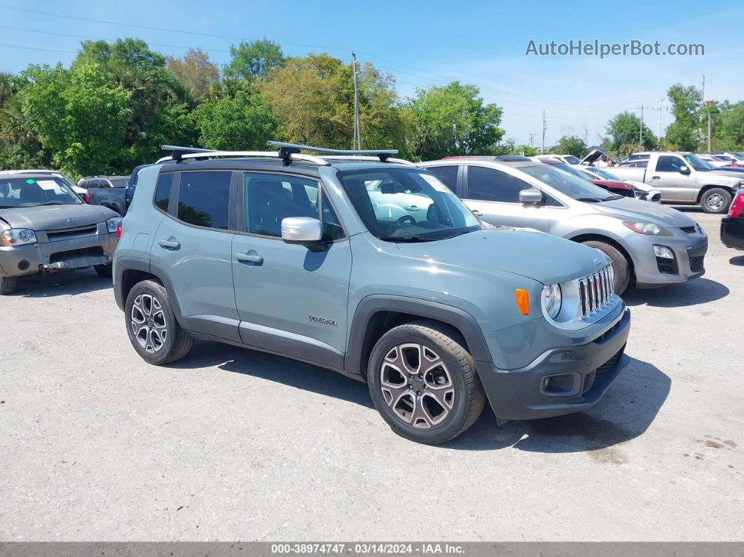 2017 Jeep Renegade Limited Fwd Blue vin: ZACCJADB8HPE41165