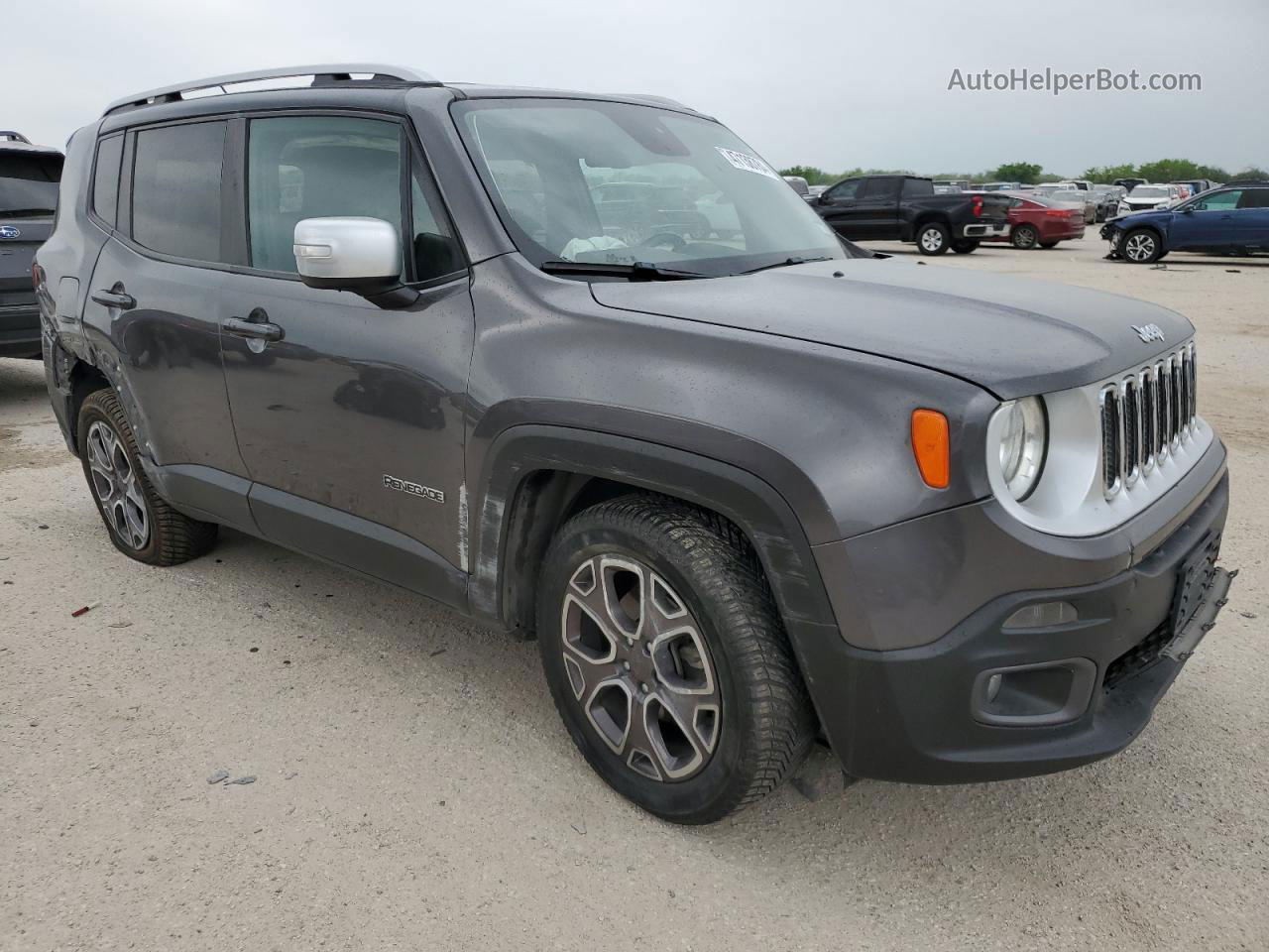 2017 Jeep Renegade Limited Charcoal vin: ZACCJADB8HPE71637