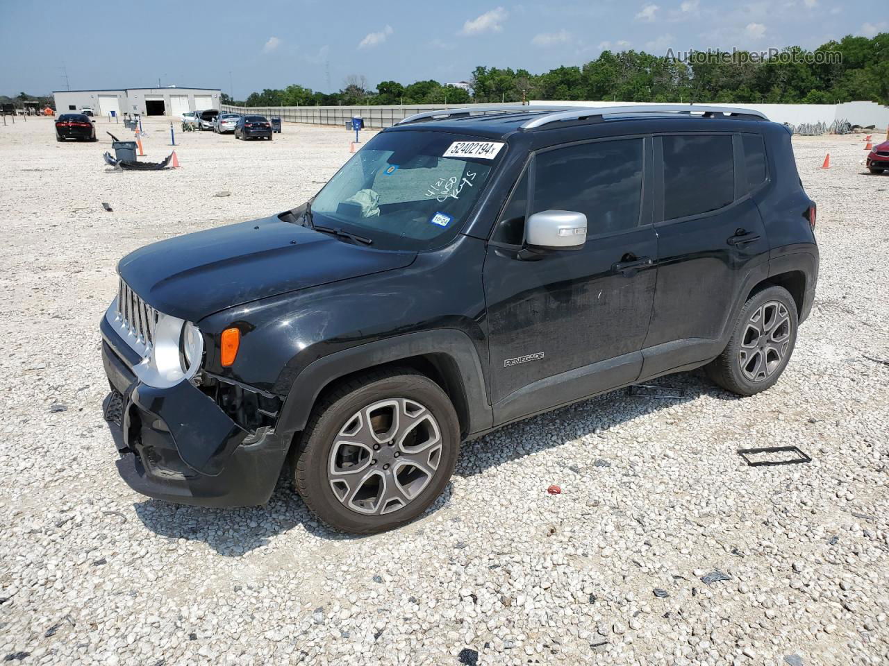 2017 Jeep Renegade Limited Черный vin: ZACCJADB9HPG67635