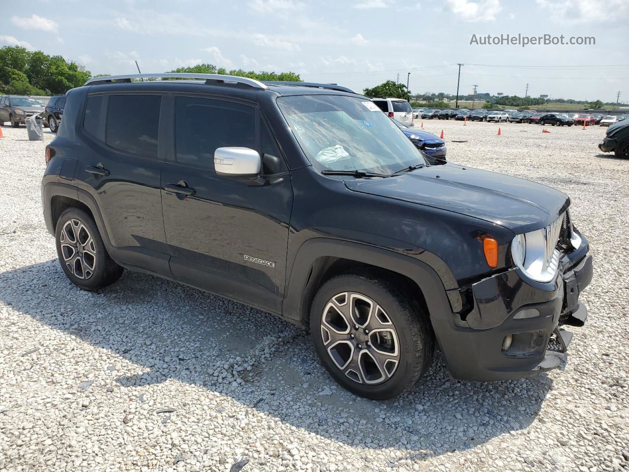 2017 Jeep Renegade Limited Черный vin: ZACCJADB9HPG67635