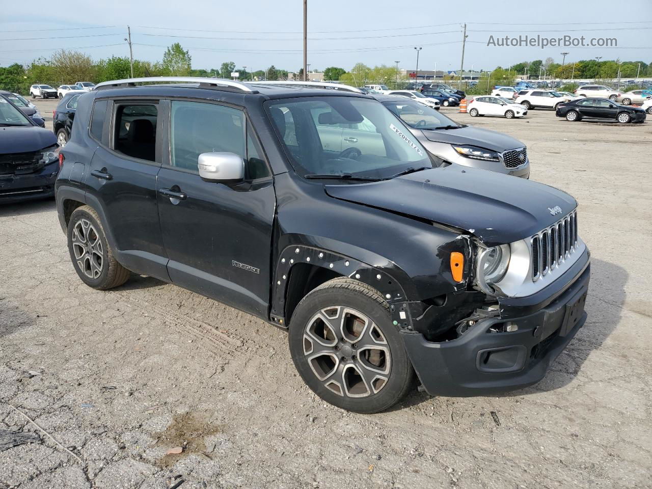 2015 Jeep Renegade Limited Черный vin: ZACCJADT0FPB23269