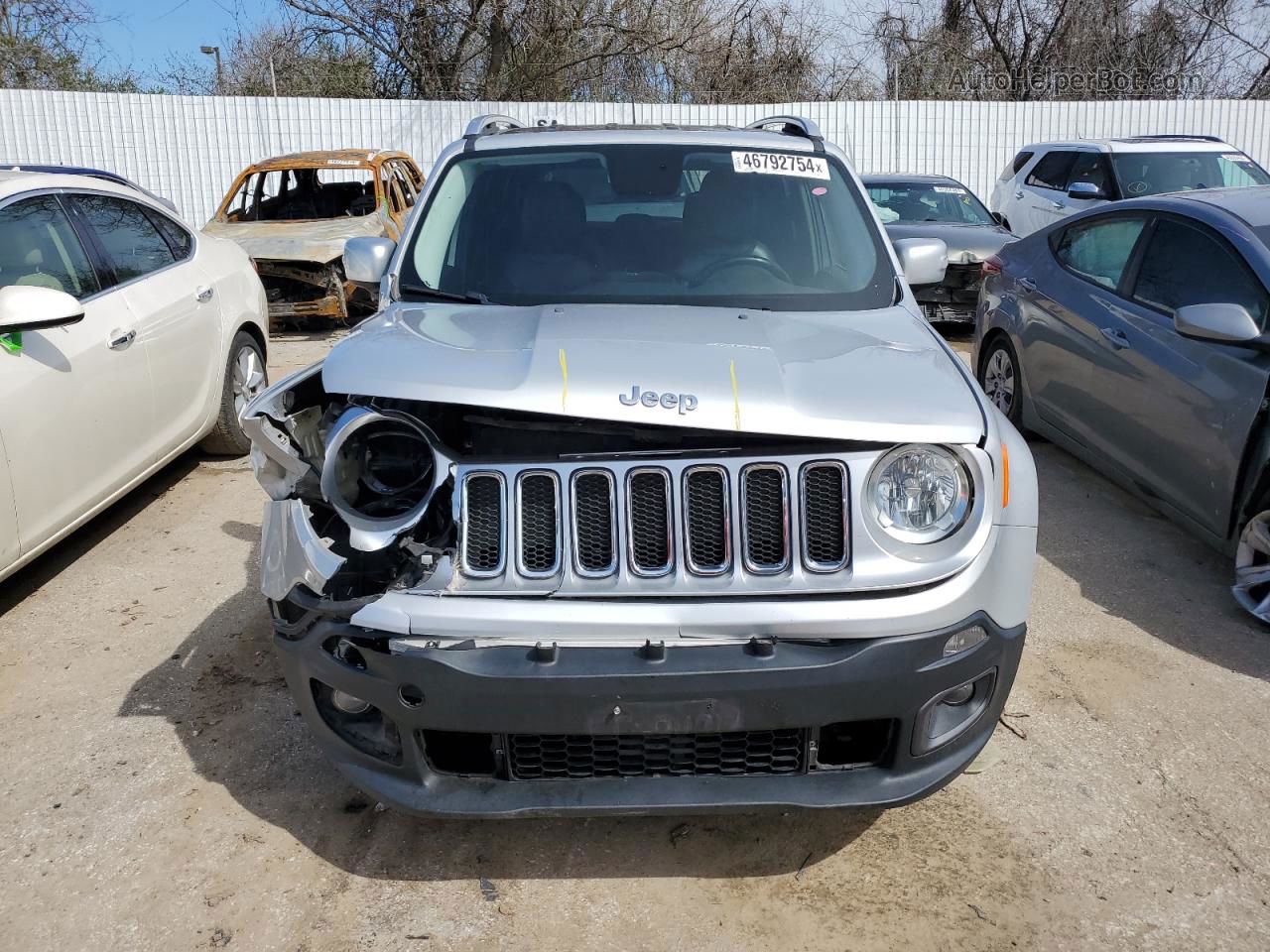 2015 Jeep Renegade Limited Silver vin: ZACCJADT0FPB69141