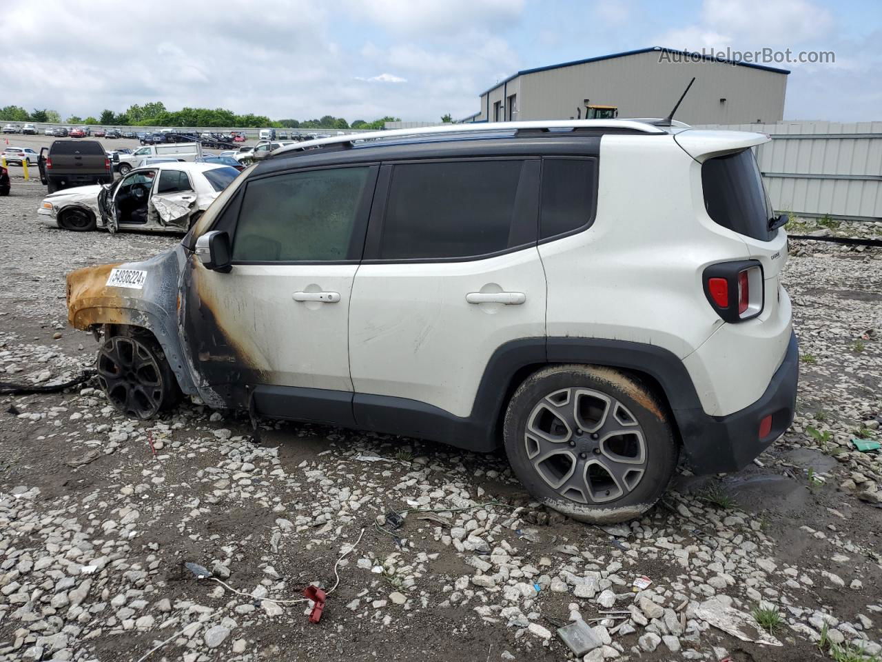 2015 Jeep Renegade Limited White vin: ZACCJADT0FPB70553