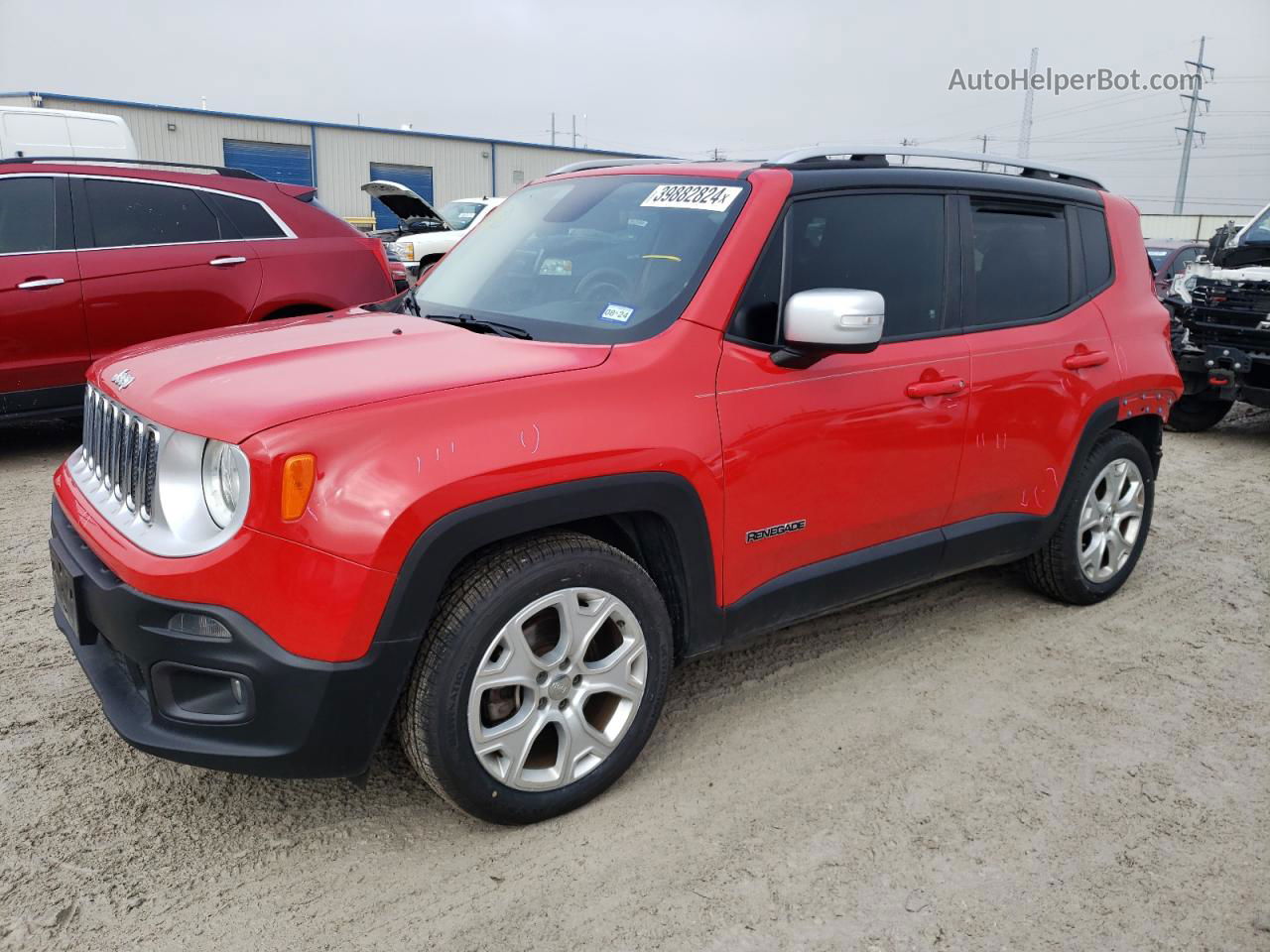 2015 Jeep Renegade Limited Red vin: ZACCJADT0FPB73871