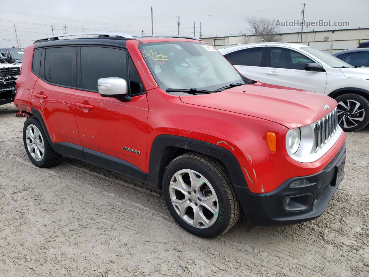 2015 Jeep Renegade Limited Red vin: ZACCJADT0FPB73871