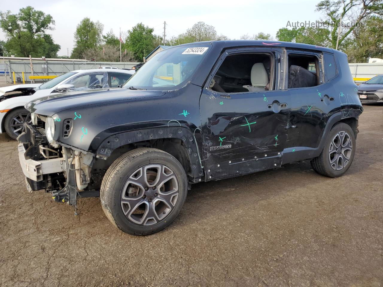 2015 Jeep Renegade Limited Black vin: ZACCJADT0FPB78031