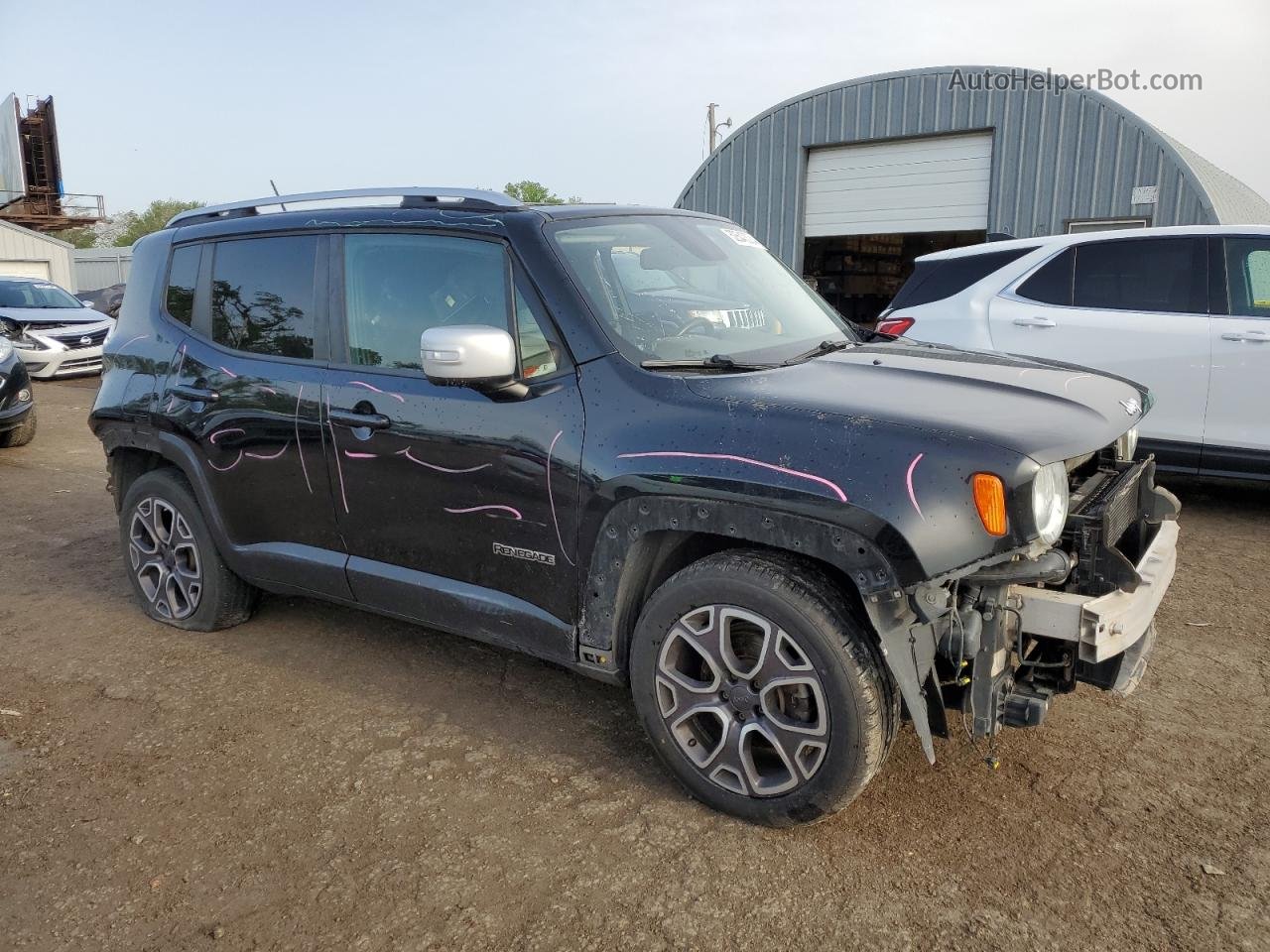 2015 Jeep Renegade Limited Черный vin: ZACCJADT0FPB78031