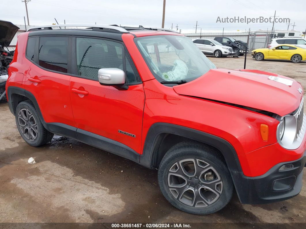 2015 Jeep Renegade Limited Red vin: ZACCJADT0FPC24487