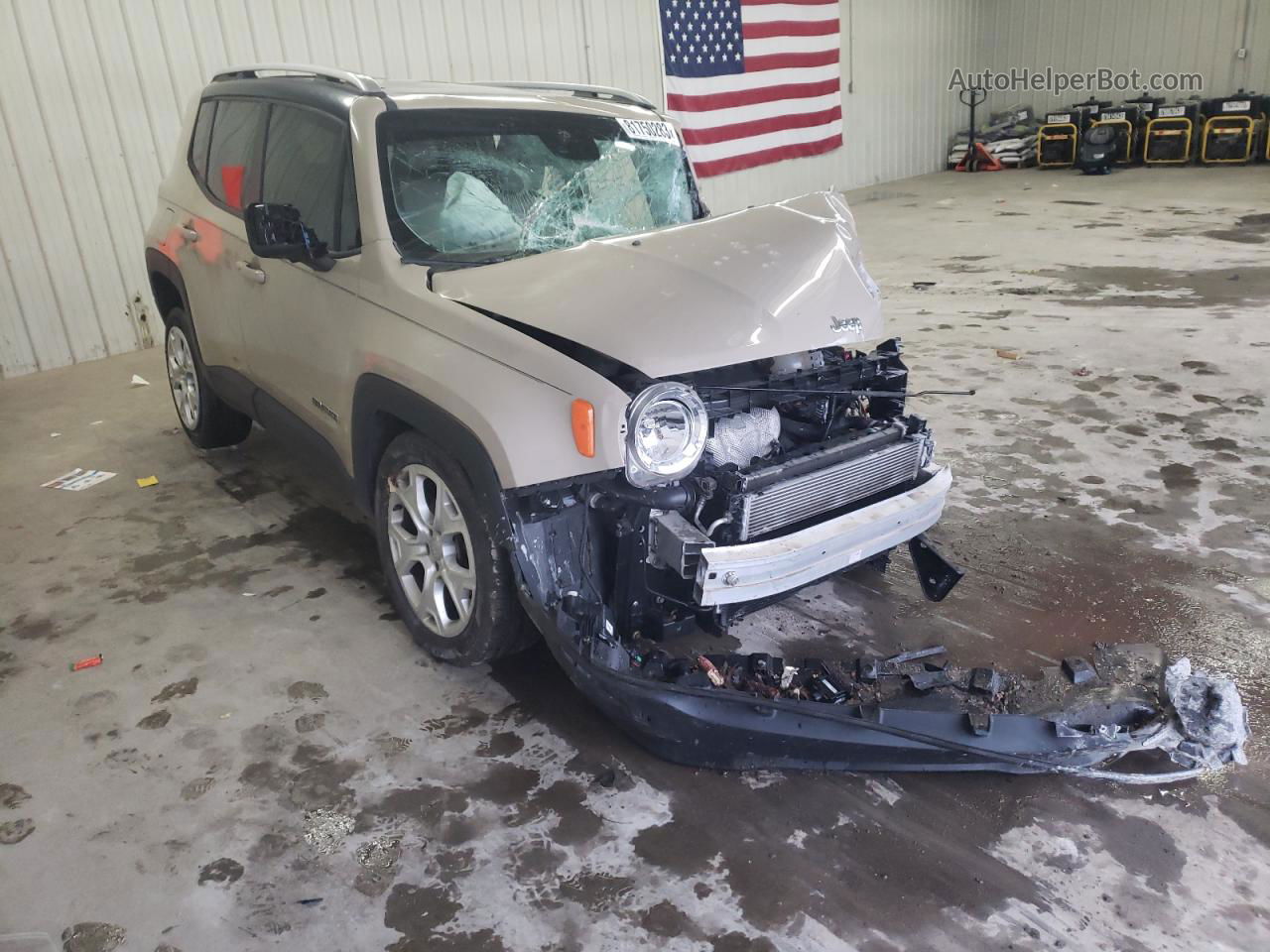 2015 Jeep Renegade Limited Tan vin: ZACCJADT0FPC39491