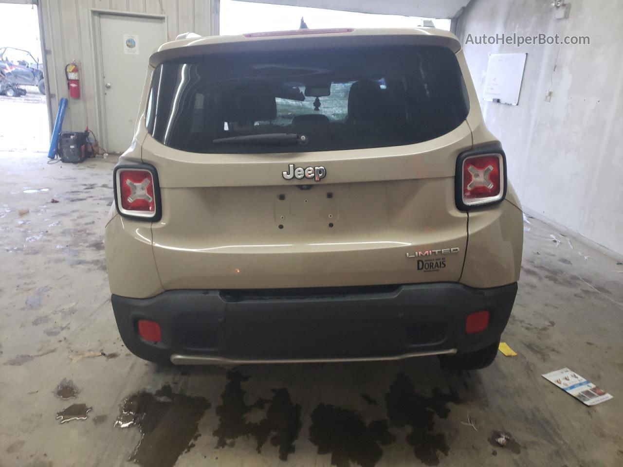 2015 Jeep Renegade Limited Tan vin: ZACCJADT0FPC39491