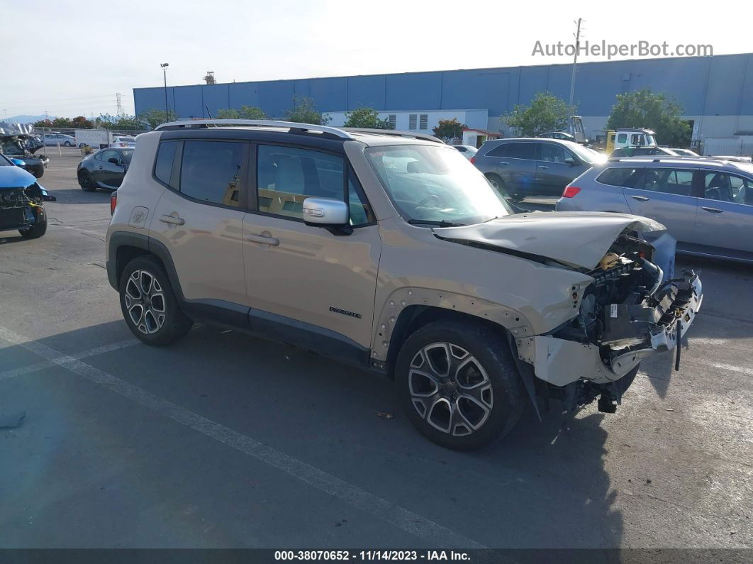 2015 Jeep Renegade Limited Cream vin: ZACCJADT6FPC33694