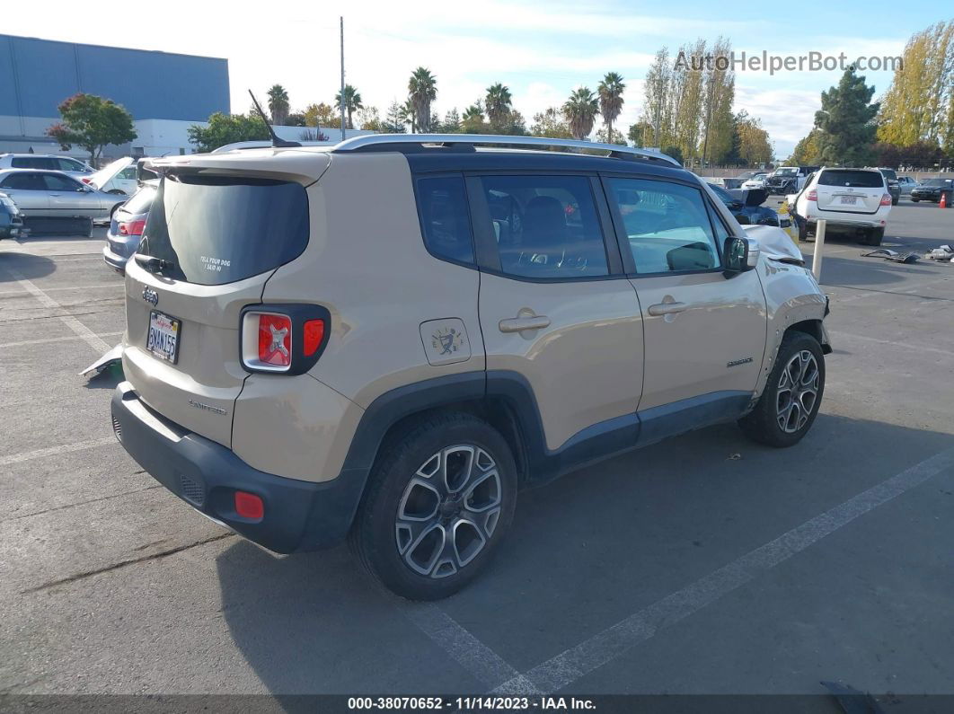 2015 Jeep Renegade Limited Cream vin: ZACCJADT6FPC33694