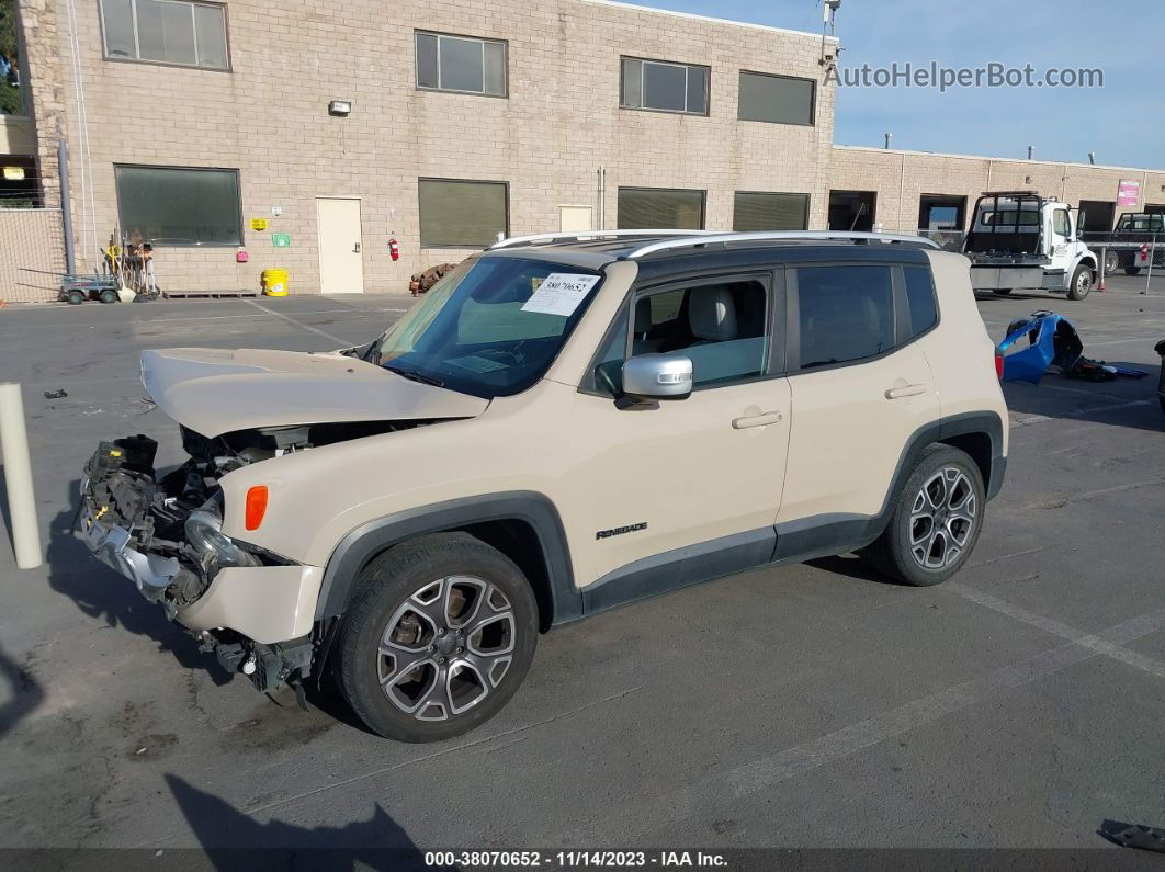 2015 Jeep Renegade Limited Кремовый vin: ZACCJADT6FPC33694