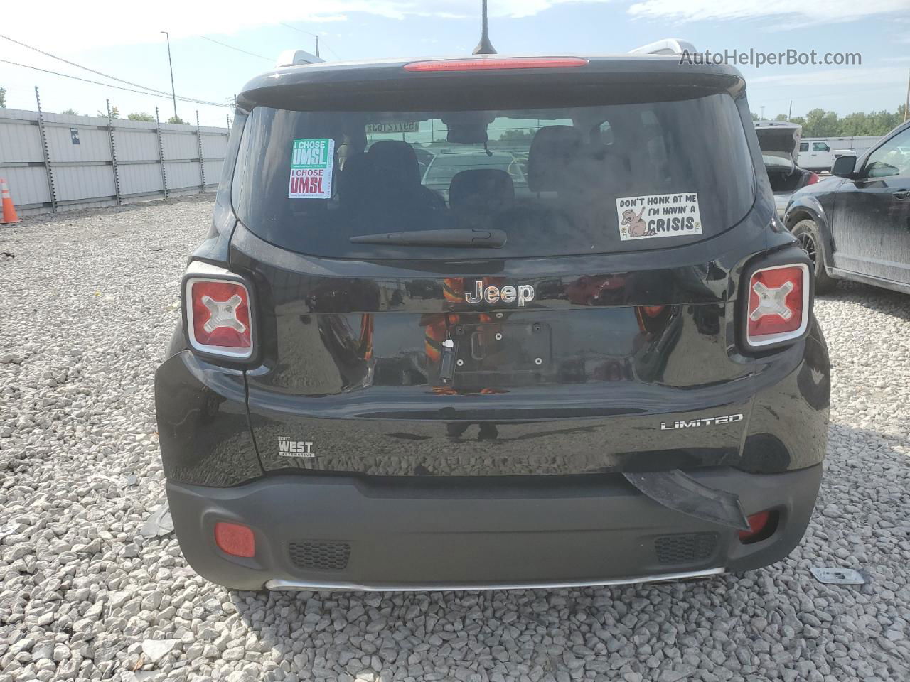 2015 Jeep Renegade Limited Black vin: ZACCJADT7FPB29716