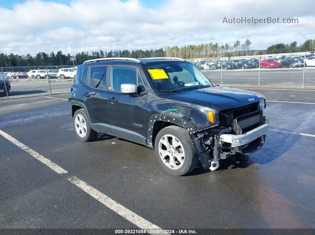 2015 Jeep Renegade Limited Black vin: ZACCJADT7FPC40041