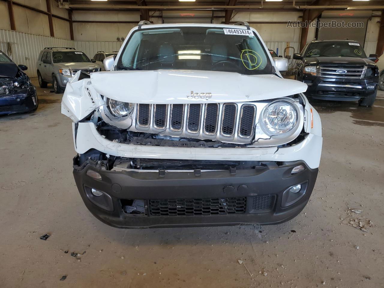 2015 Jeep Renegade Limited White vin: ZACCJADT8FPC20378