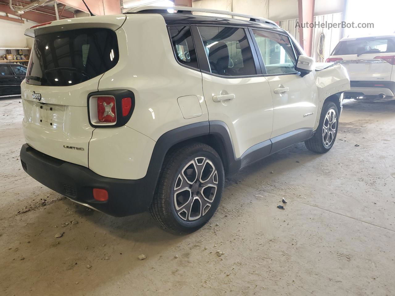 2015 Jeep Renegade Limited White vin: ZACCJADT8FPC20378