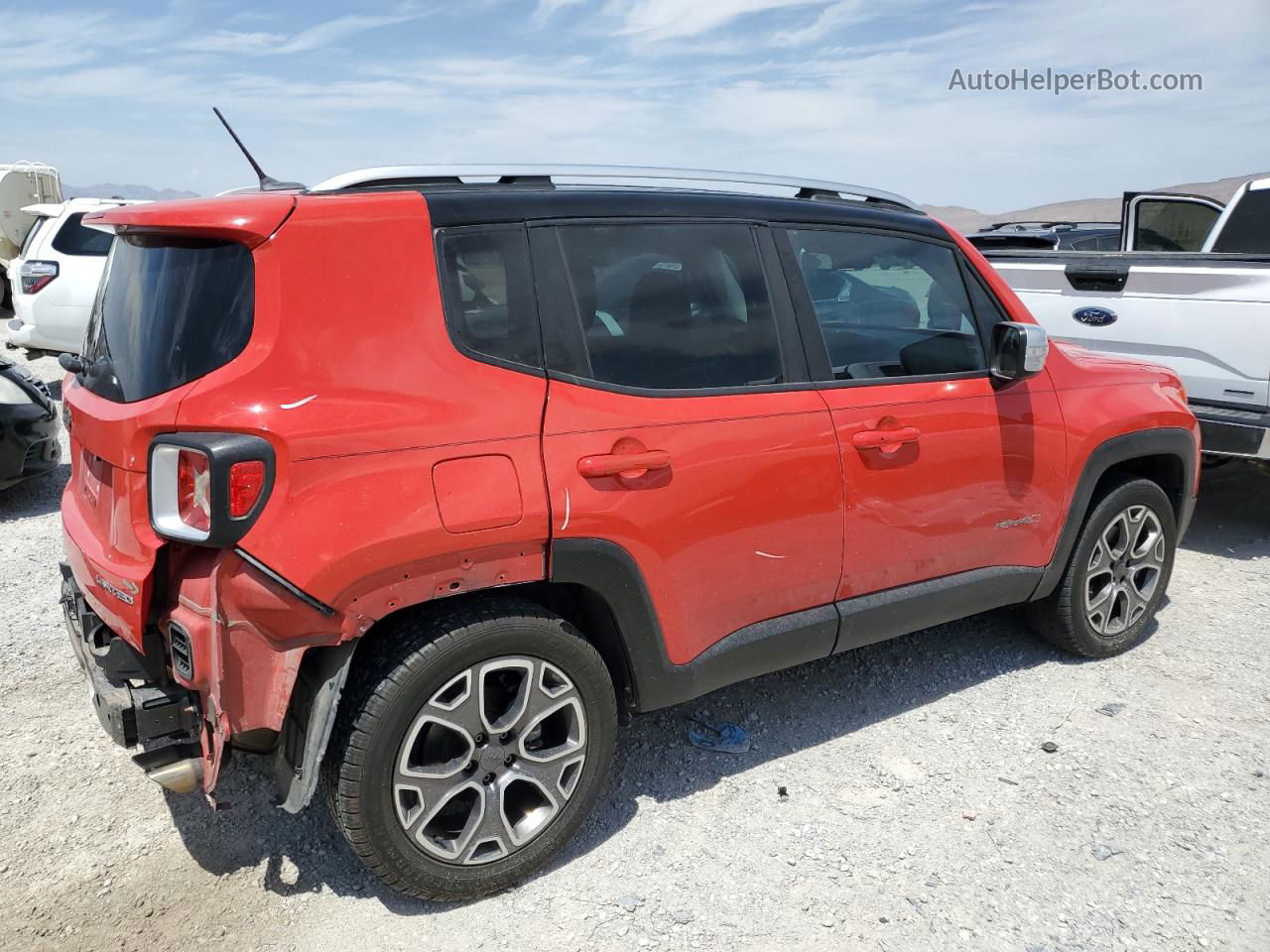 2015 Jeep Renegade Limited Red vin: ZACCJADTXFPB21643