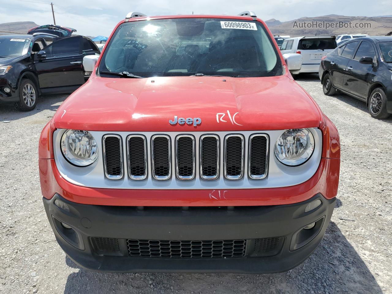 2015 Jeep Renegade Limited Red vin: ZACCJADTXFPB21643