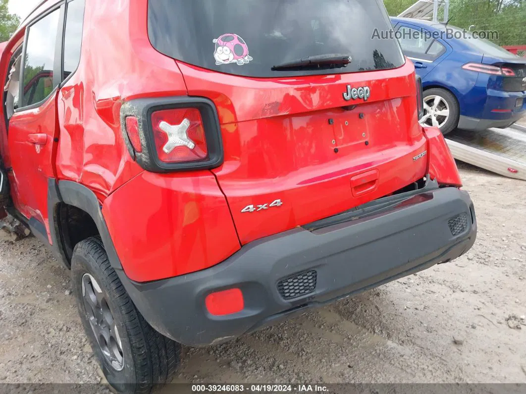 2018 Jeep Renegade Sport 4x4 Красный vin: ZACCJBAB0JPH51682