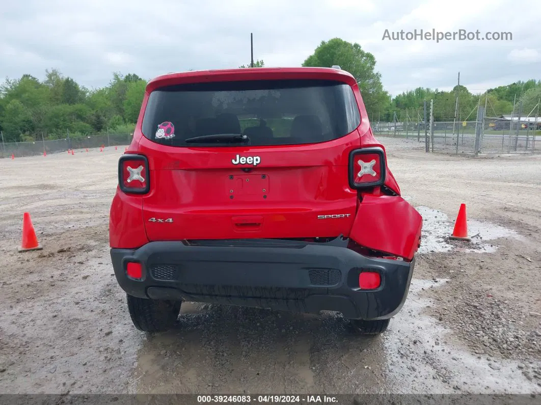 2018 Jeep Renegade Sport 4x4 Красный vin: ZACCJBAB0JPH51682