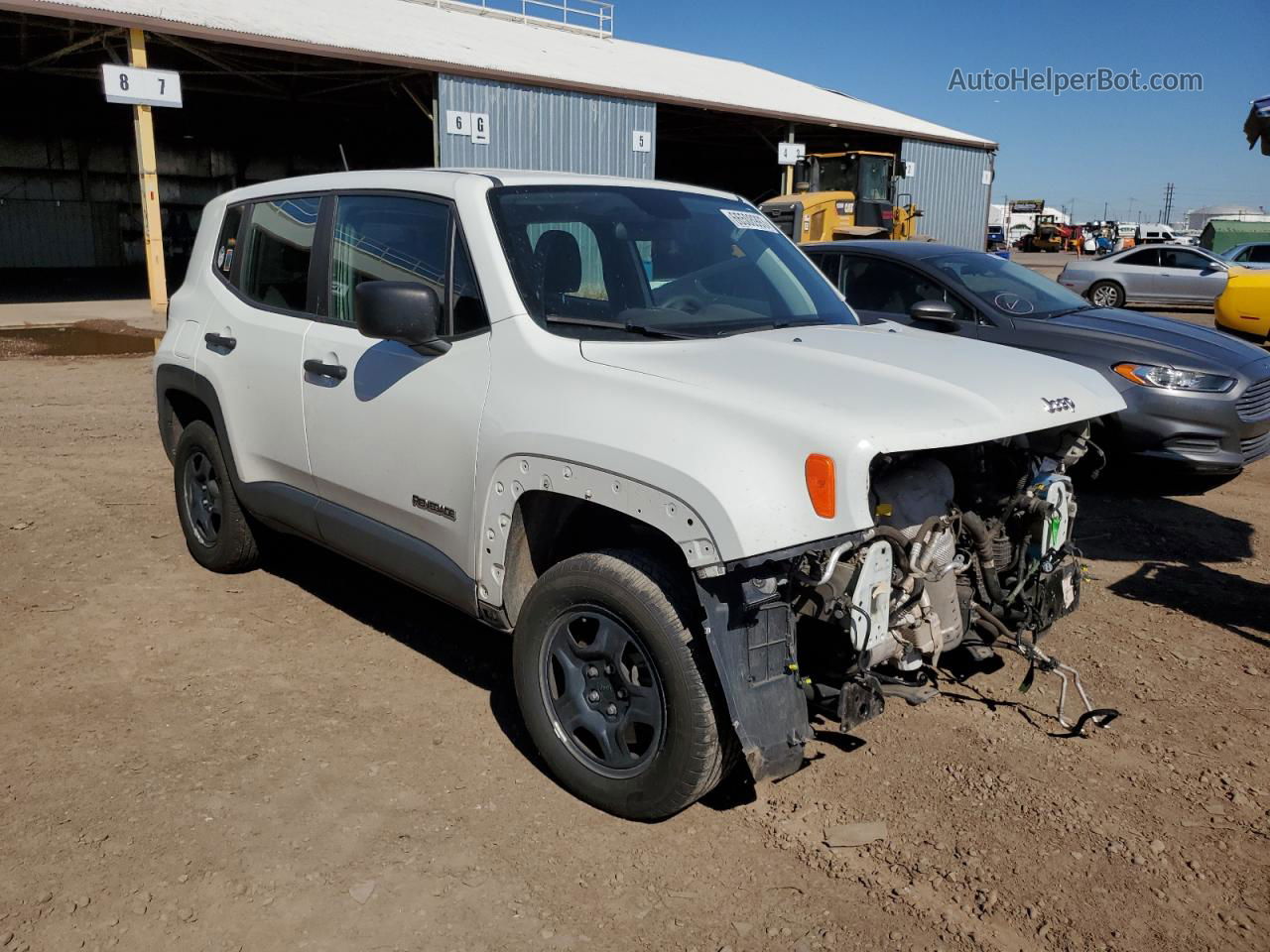 2018 Jeep Renegade Sport White vin: ZACCJBAB0JPH62021