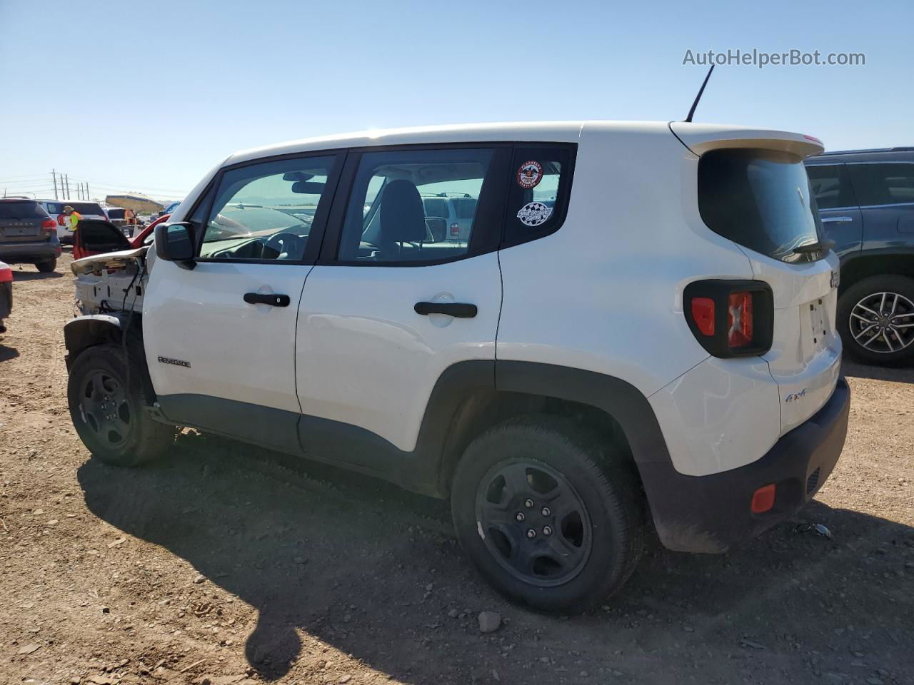 2018 Jeep Renegade Sport White vin: ZACCJBAB0JPH62021