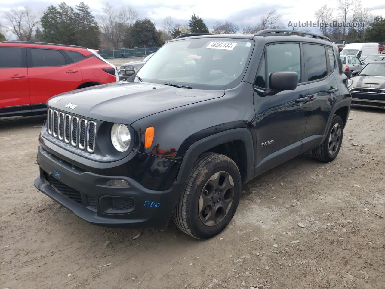 2017 Jeep Renegade Sport Black vin: ZACCJBAB1HPG07293