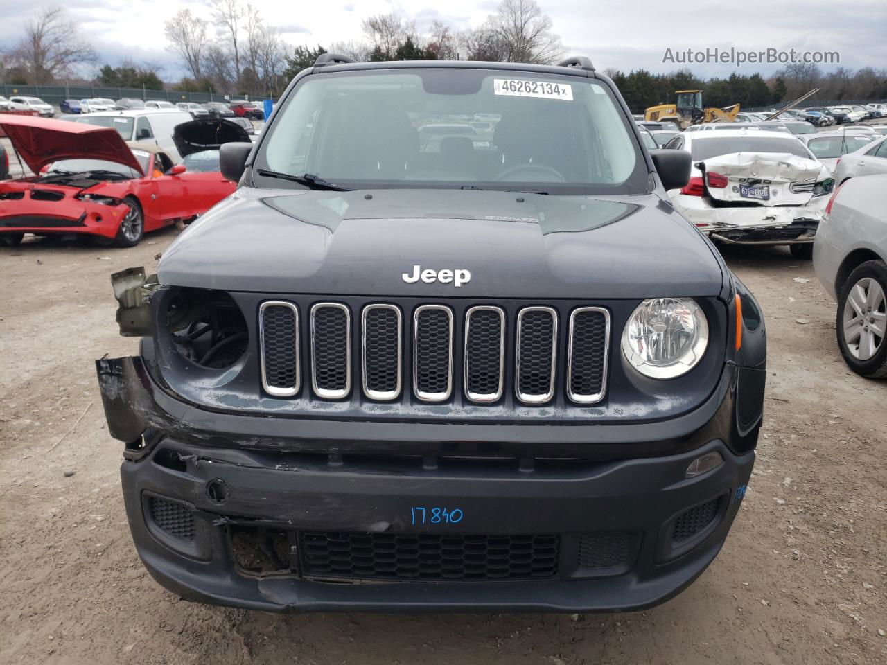 2017 Jeep Renegade Sport Black vin: ZACCJBAB1HPG07293