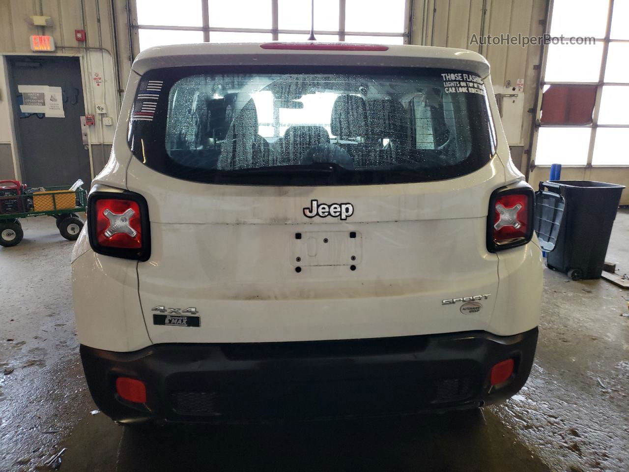 2017 Jeep Renegade Sport White vin: ZACCJBAB1HPG41041