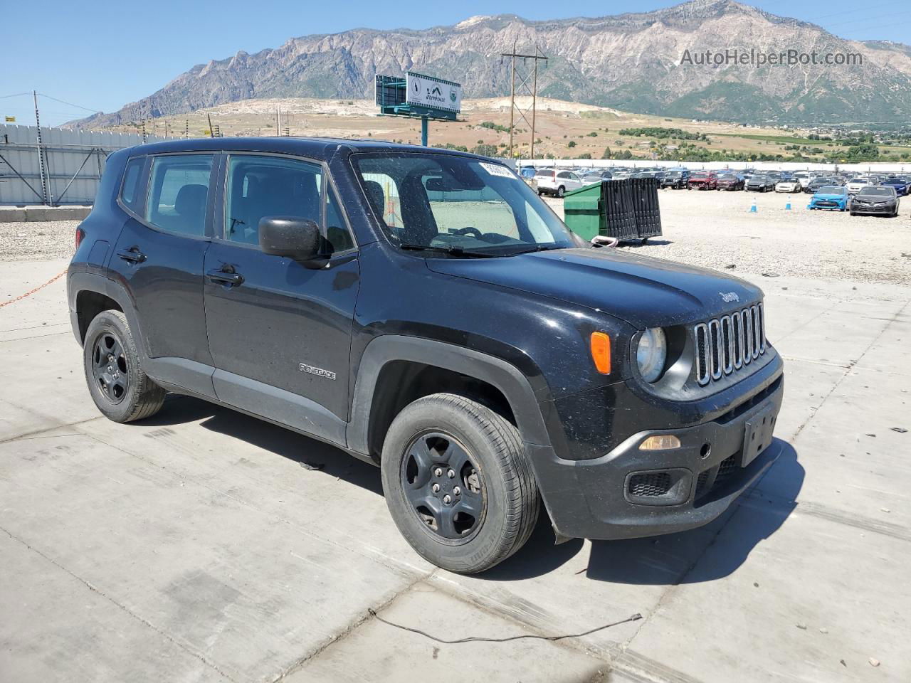 2018 Jeep Renegade Sport Black vin: ZACCJBAB1JPG98331