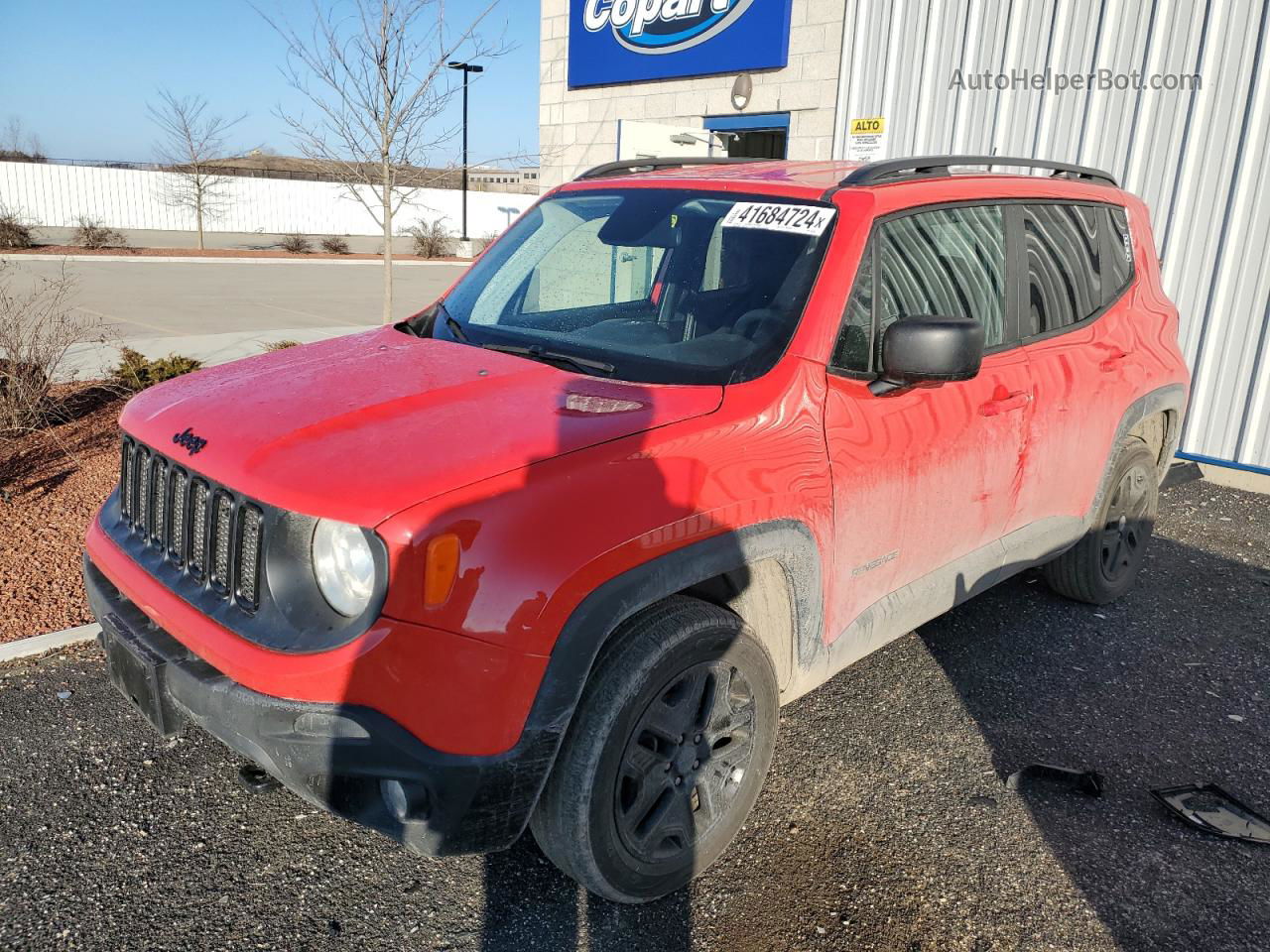 2018 Jeep Renegade Sport Красный vin: ZACCJBAB1JPH84304