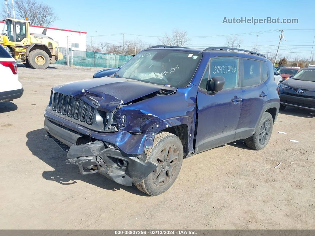 2018 Jeep Renegade Upland Edition 4x4 Blue vin: ZACCJBAB1JPH89504