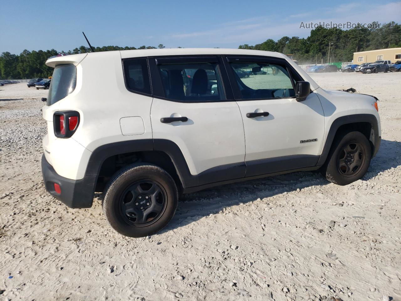 2018 Jeep Renegade Sport White vin: ZACCJBAB1JPJ54036