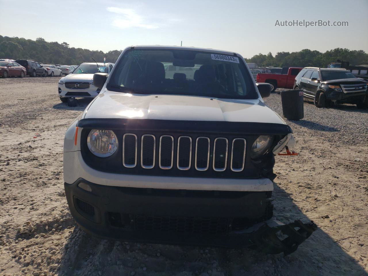 2018 Jeep Renegade Sport Белый vin: ZACCJBAB1JPJ54036