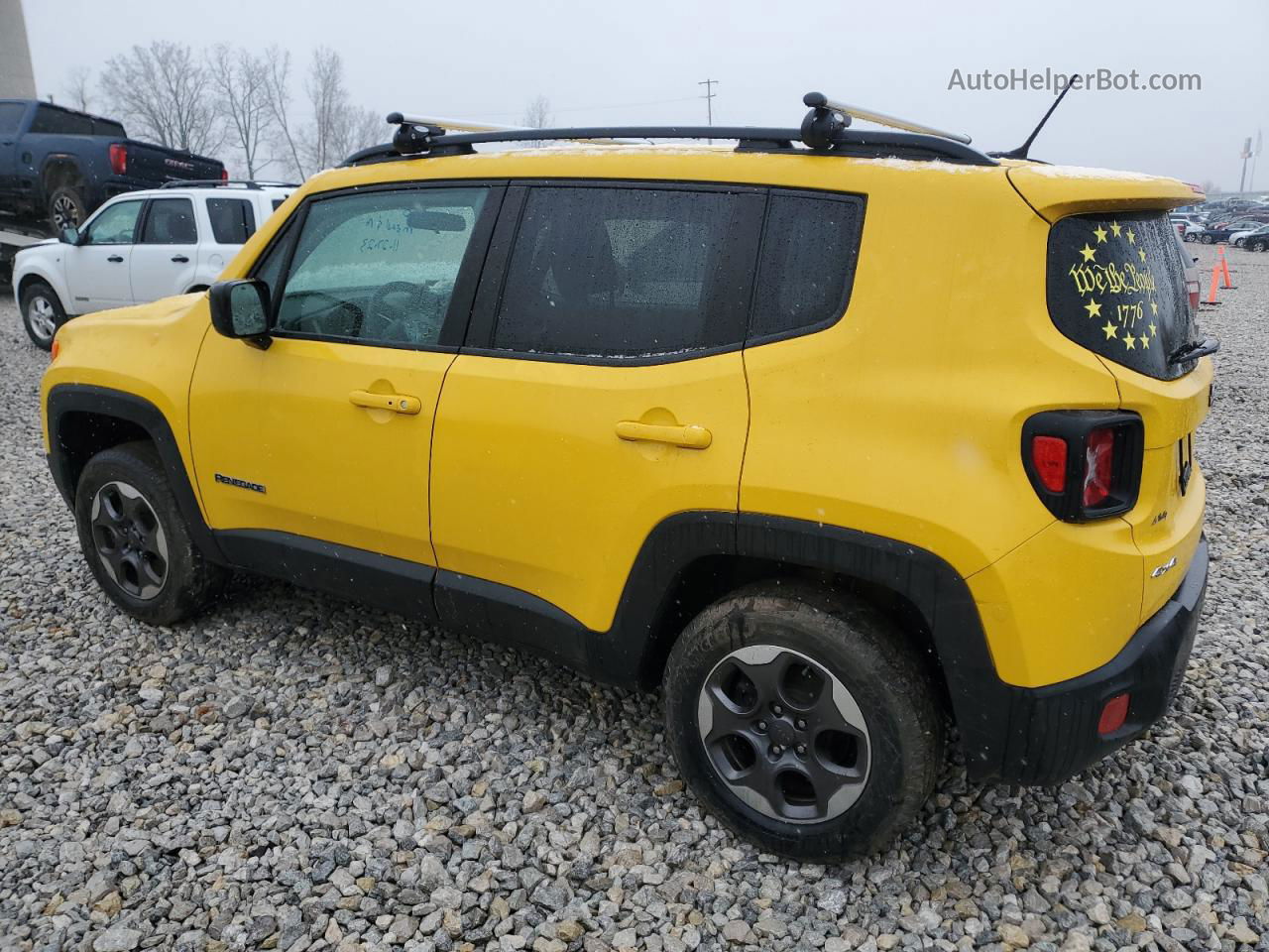 2017 Jeep Renegade Sport Yellow vin: ZACCJBAB2HPE85740