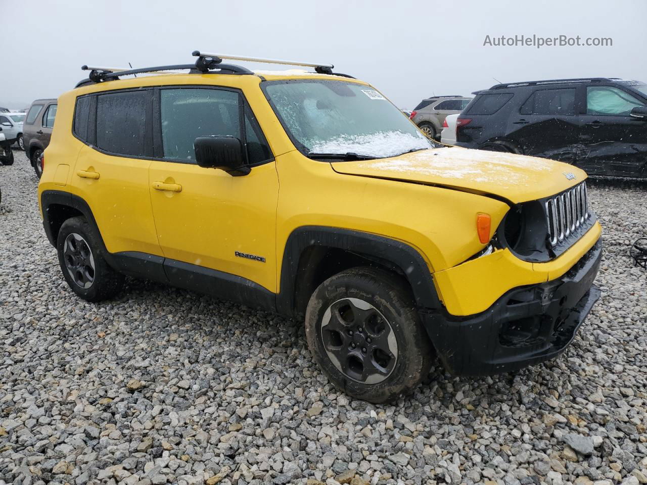 2017 Jeep Renegade Sport Yellow vin: ZACCJBAB2HPE85740