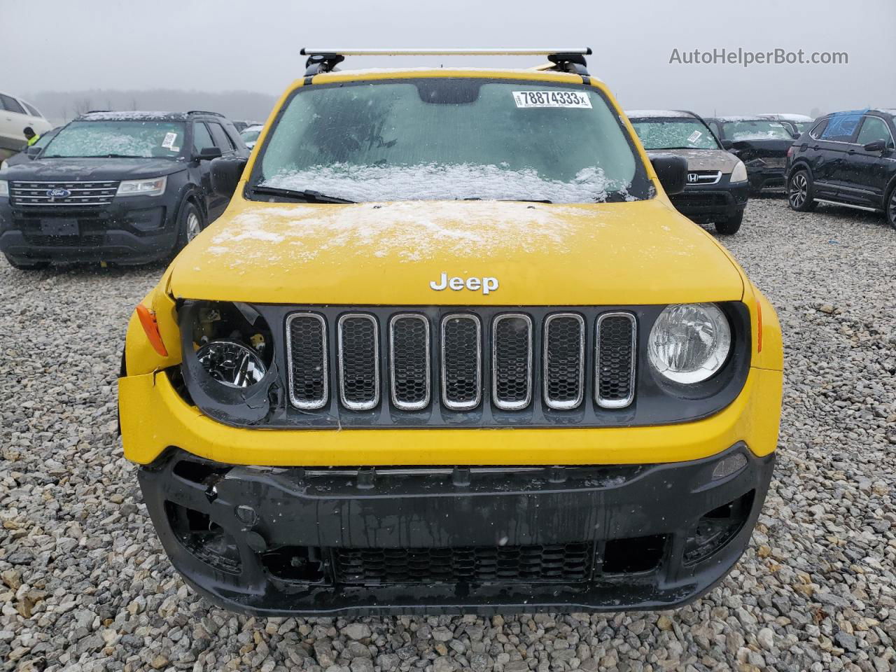 2017 Jeep Renegade Sport Желтый vin: ZACCJBAB2HPE85740