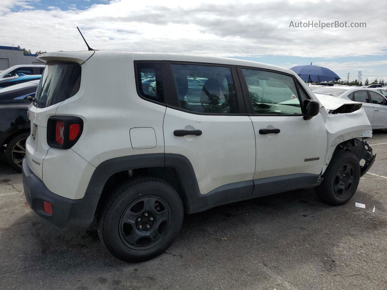 2017 Jeep Renegade Sport White vin: ZACCJBAB2HPG14978