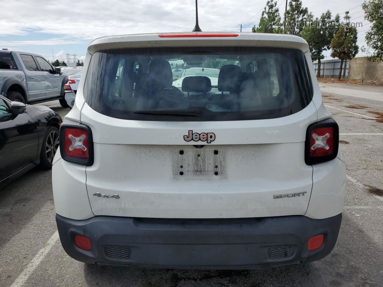 2017 Jeep Renegade Sport White vin: ZACCJBAB2HPG14978